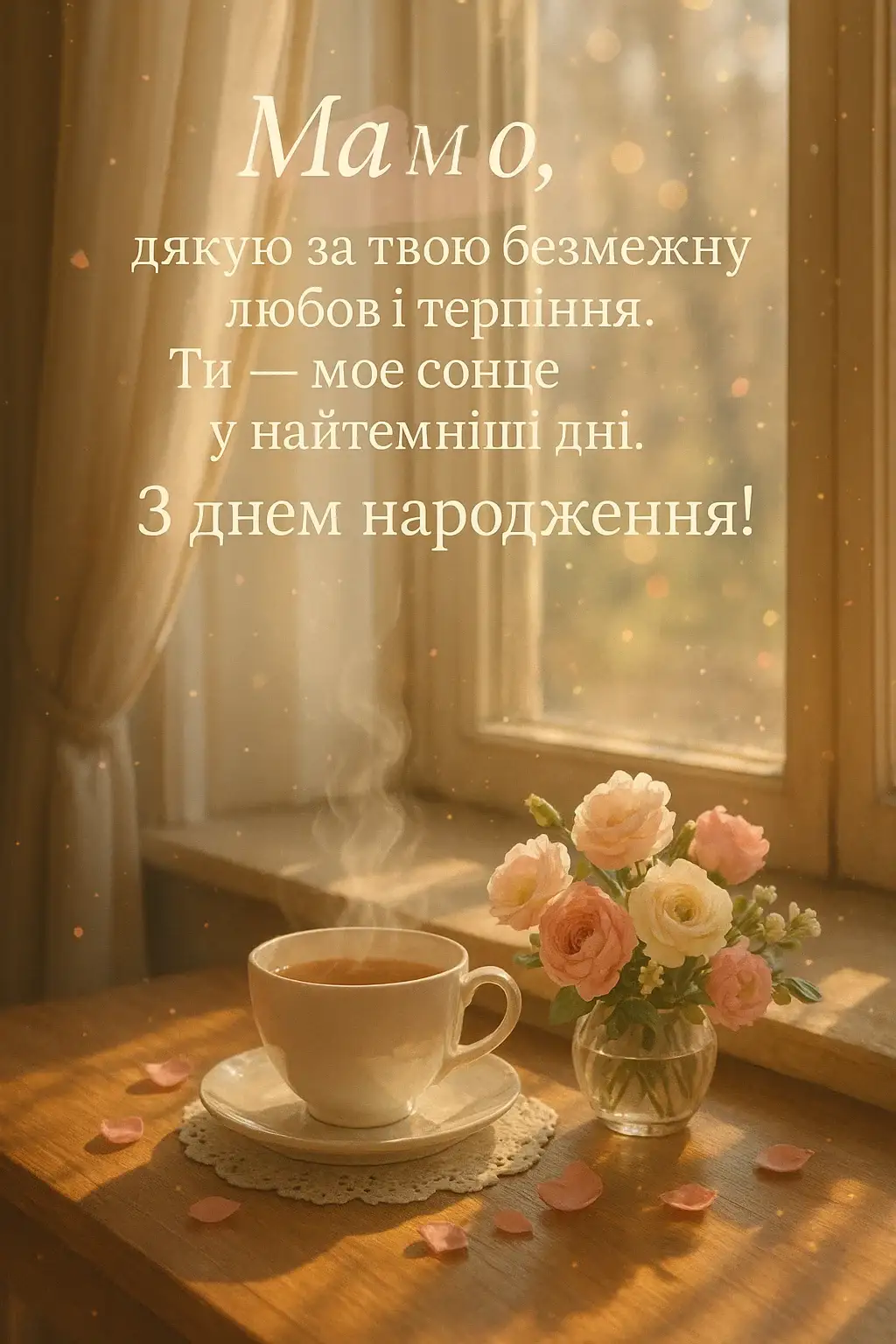 Привітання з днем народження мамі своїми словами до сліз
