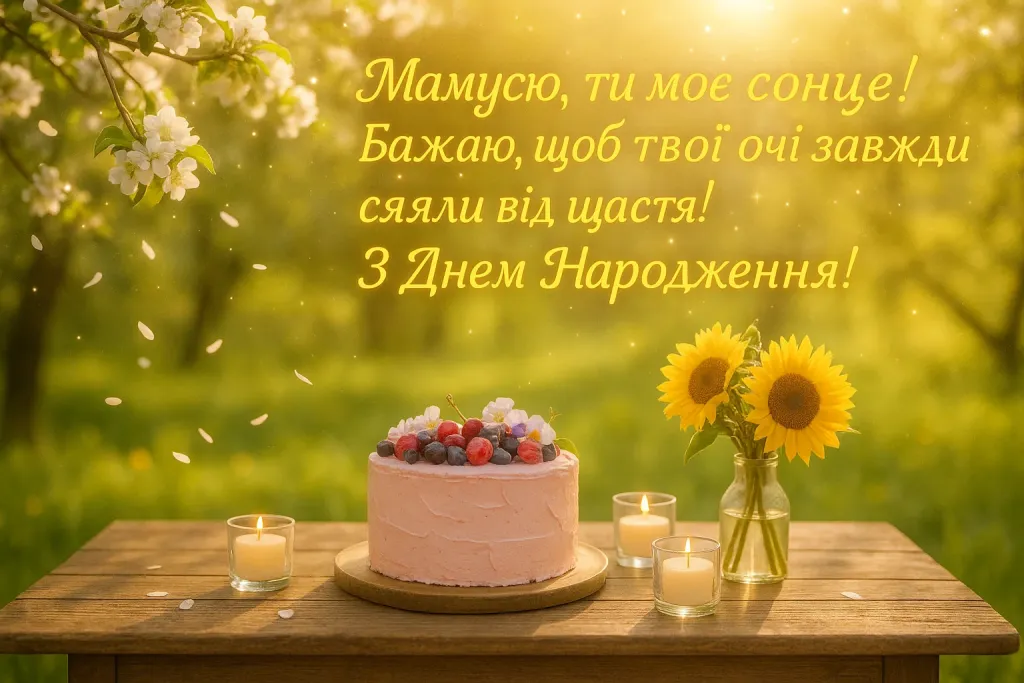 Привітання з днем народження мамі своїми словами до сліз