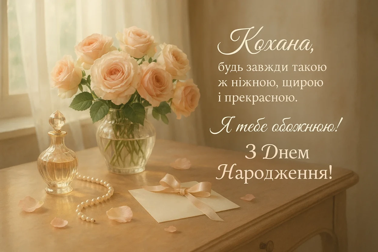 Привітання з днем народження жінці коханій дружині