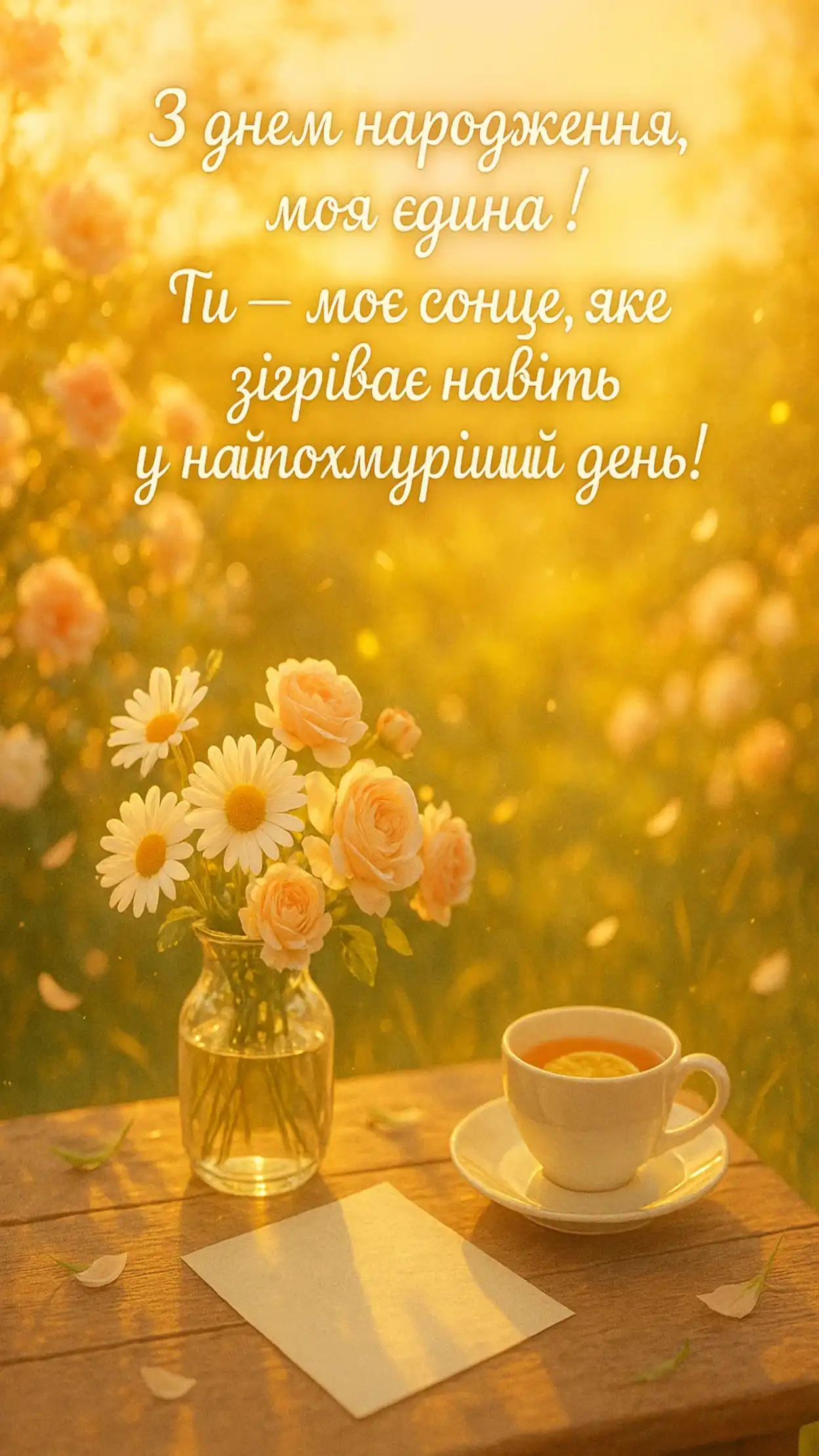 Привітання з днем народження жінці коханій дружині