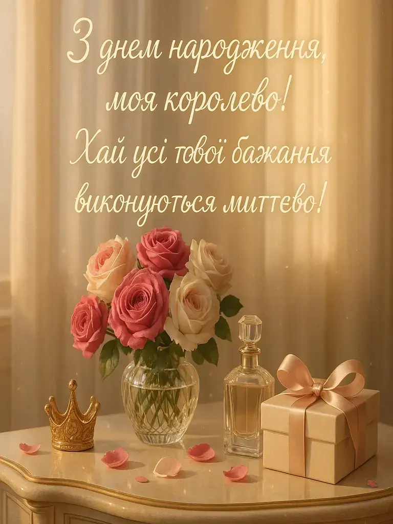 Привітання з днем народження жінці коханій дружині