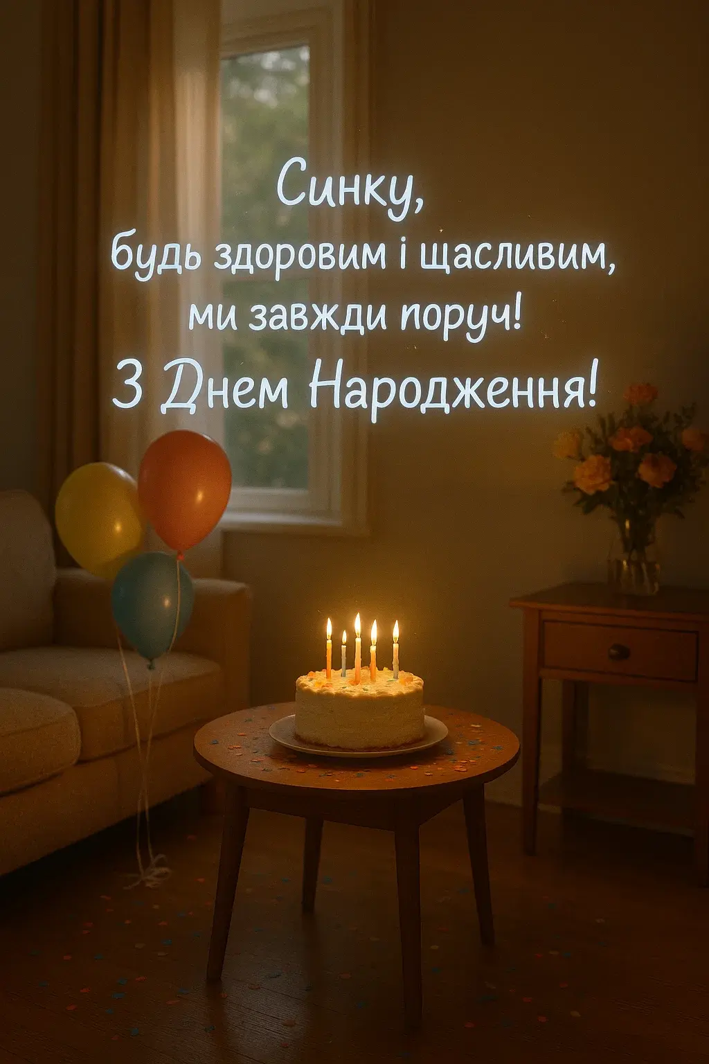 Зворушливі привітання з днем народження сину від мами і тата