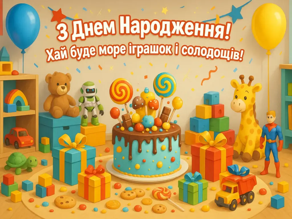 Привітання з днем народження хлопчика