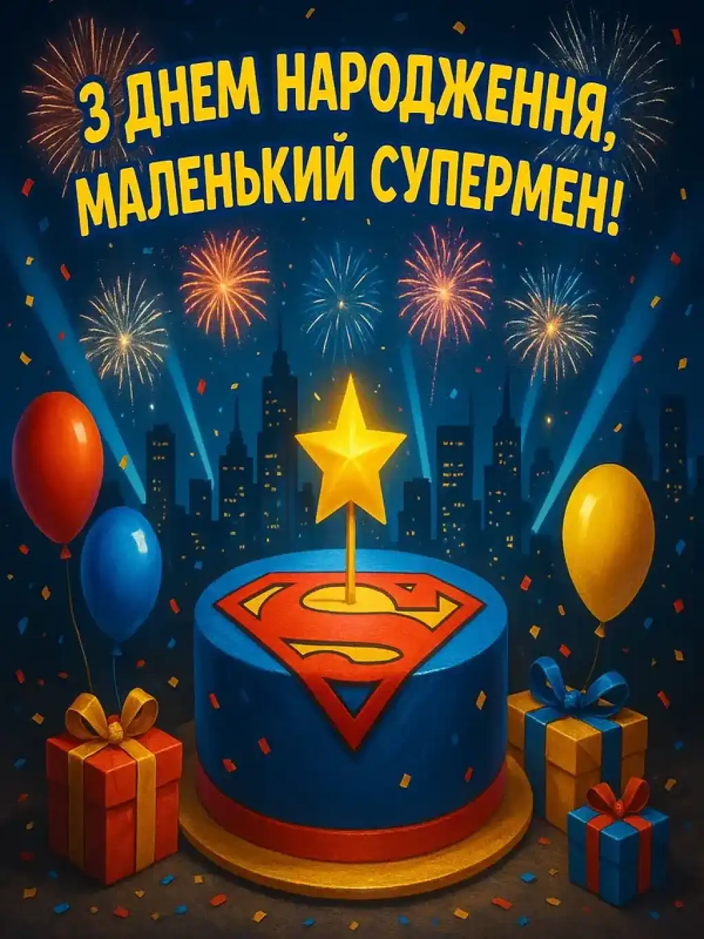Привітання з днем народження хлопчика