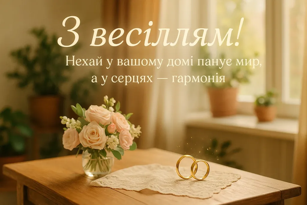Мудрі привітання на весілля