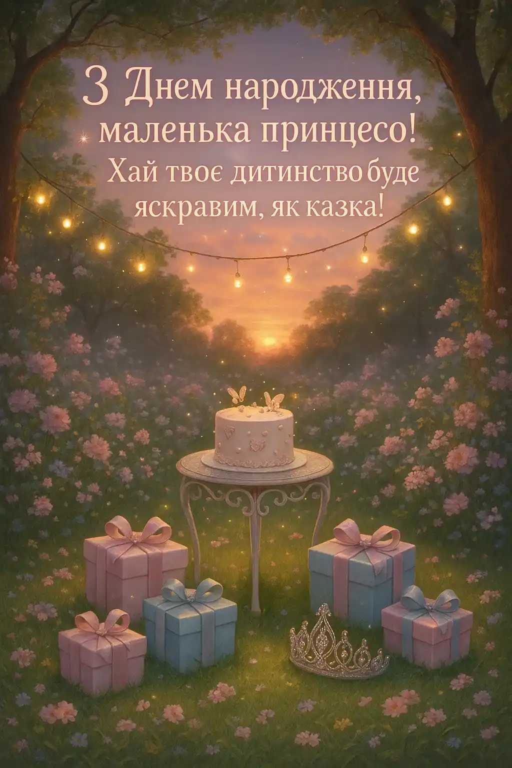 Зворушливе привітання з днем народження дівчинці