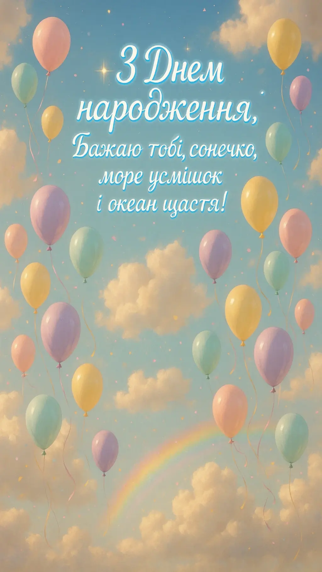 Зворушливе привітання з днем народження дівчинці