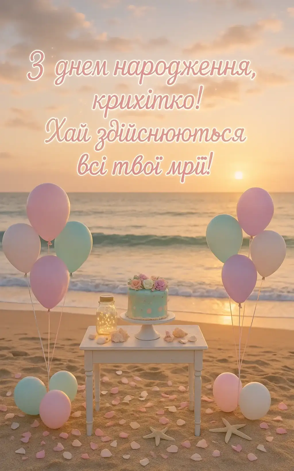 Зворушливе привітання з днем народження дівчинці