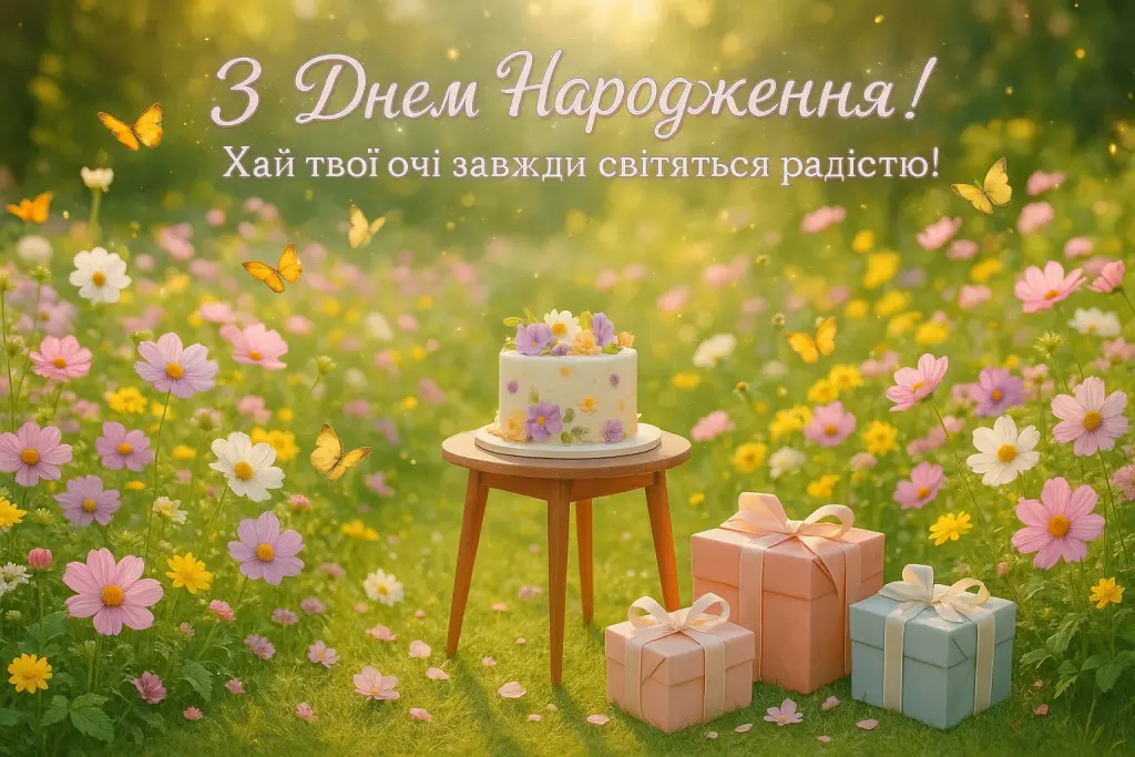 Зворушливе привітання з днем народження дівчинці