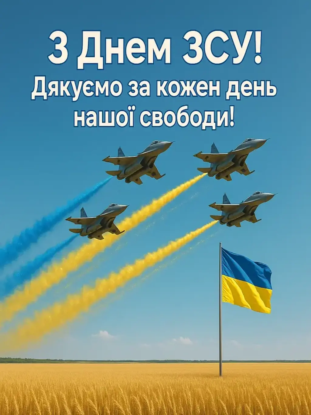 Привітання з днем ЗСУ