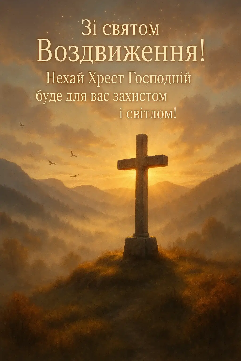 Привітання з воздвиженням хреста господнього