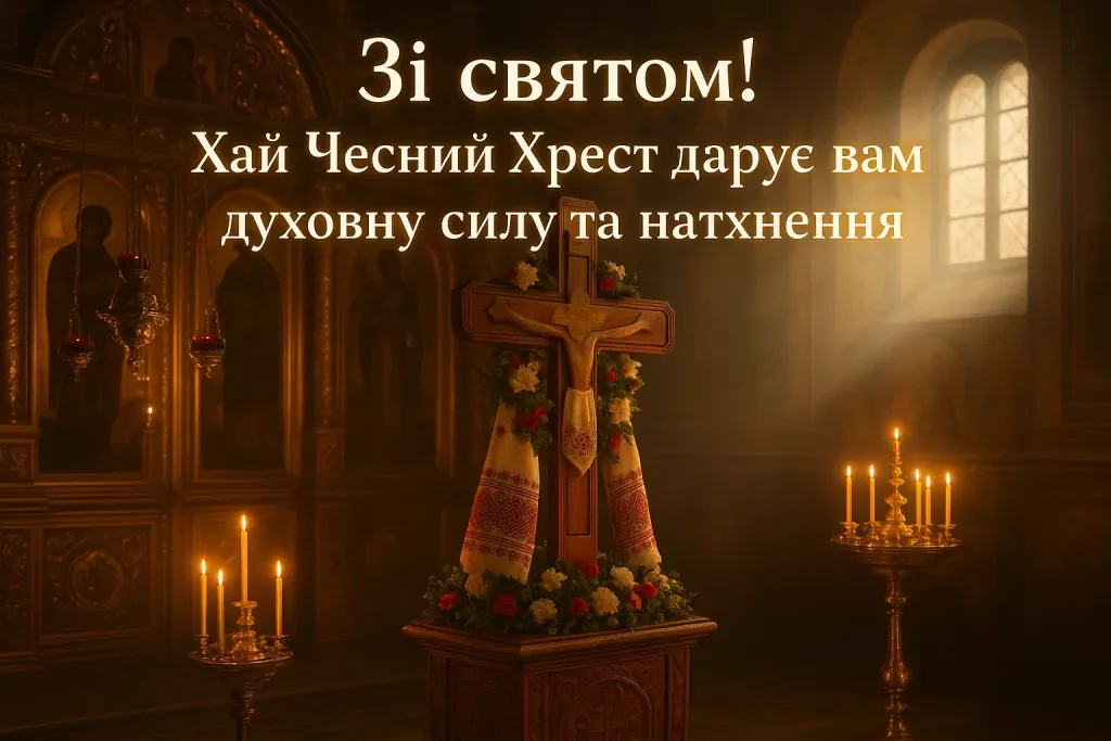 Привітання з воздвиженням хреста господнього