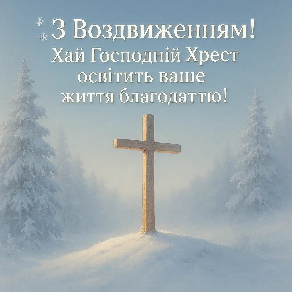Привітання з воздвиженням хреста господнього