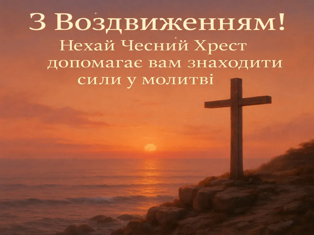 Привітання з воздвиженням хреста господнього