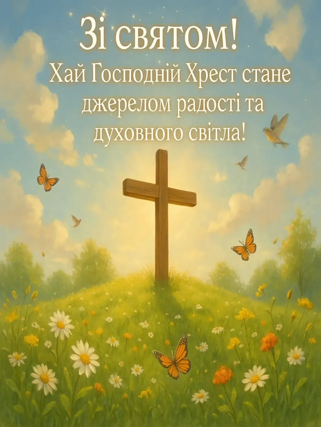 Привітання з воздвиженням хреста господнього