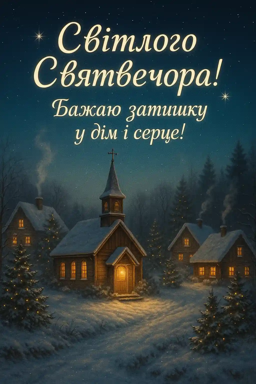 Привітання на святий вечір