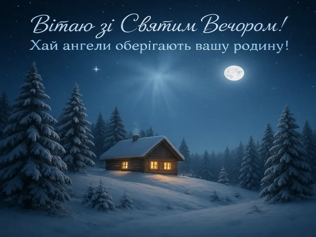Привітання на святий вечір