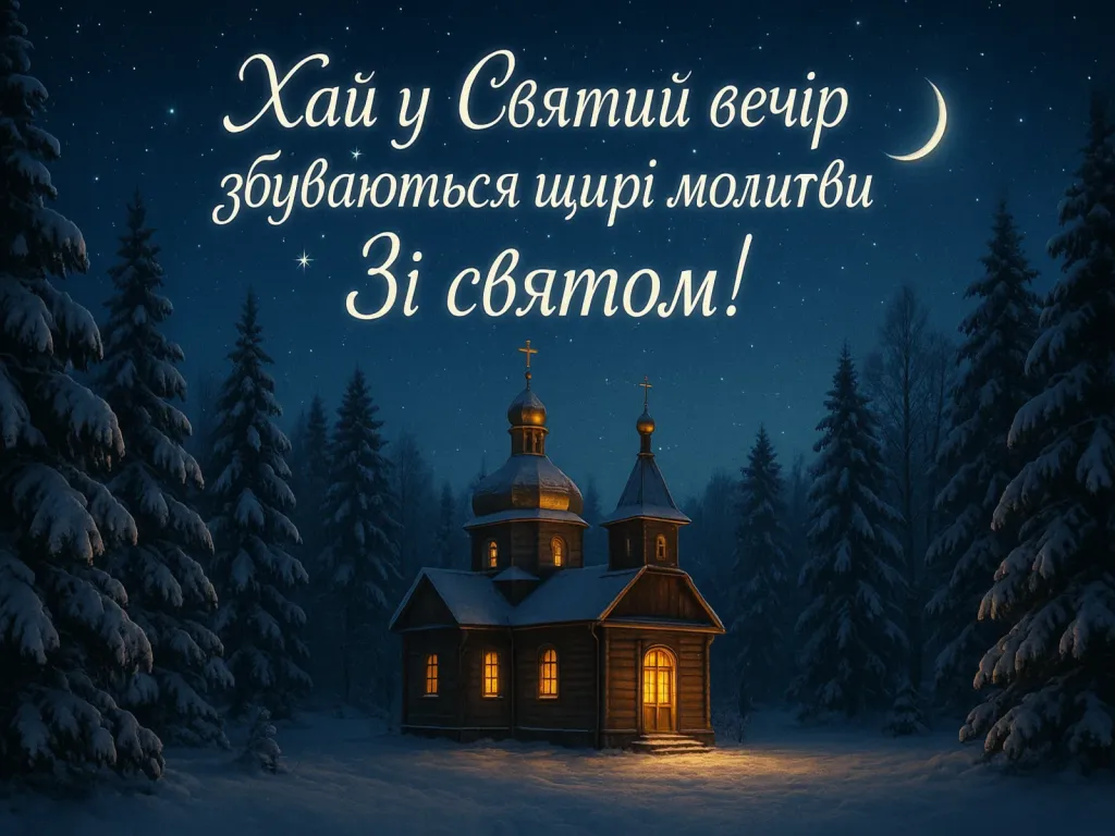 Привітання на святий вечір
