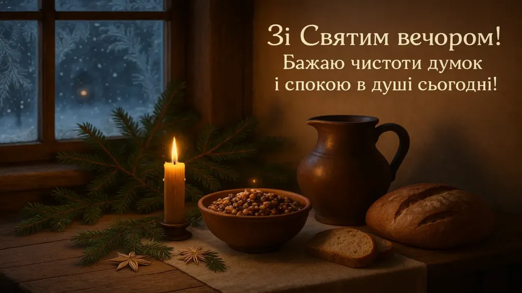 Привітання на святий вечір