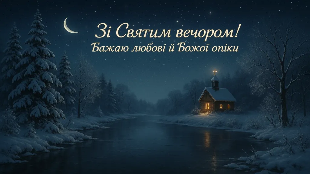 Привітання на святий вечір