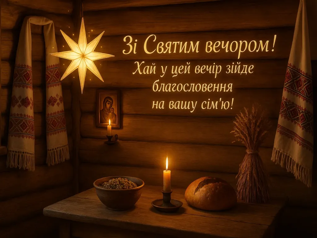 Привітання на святий вечір