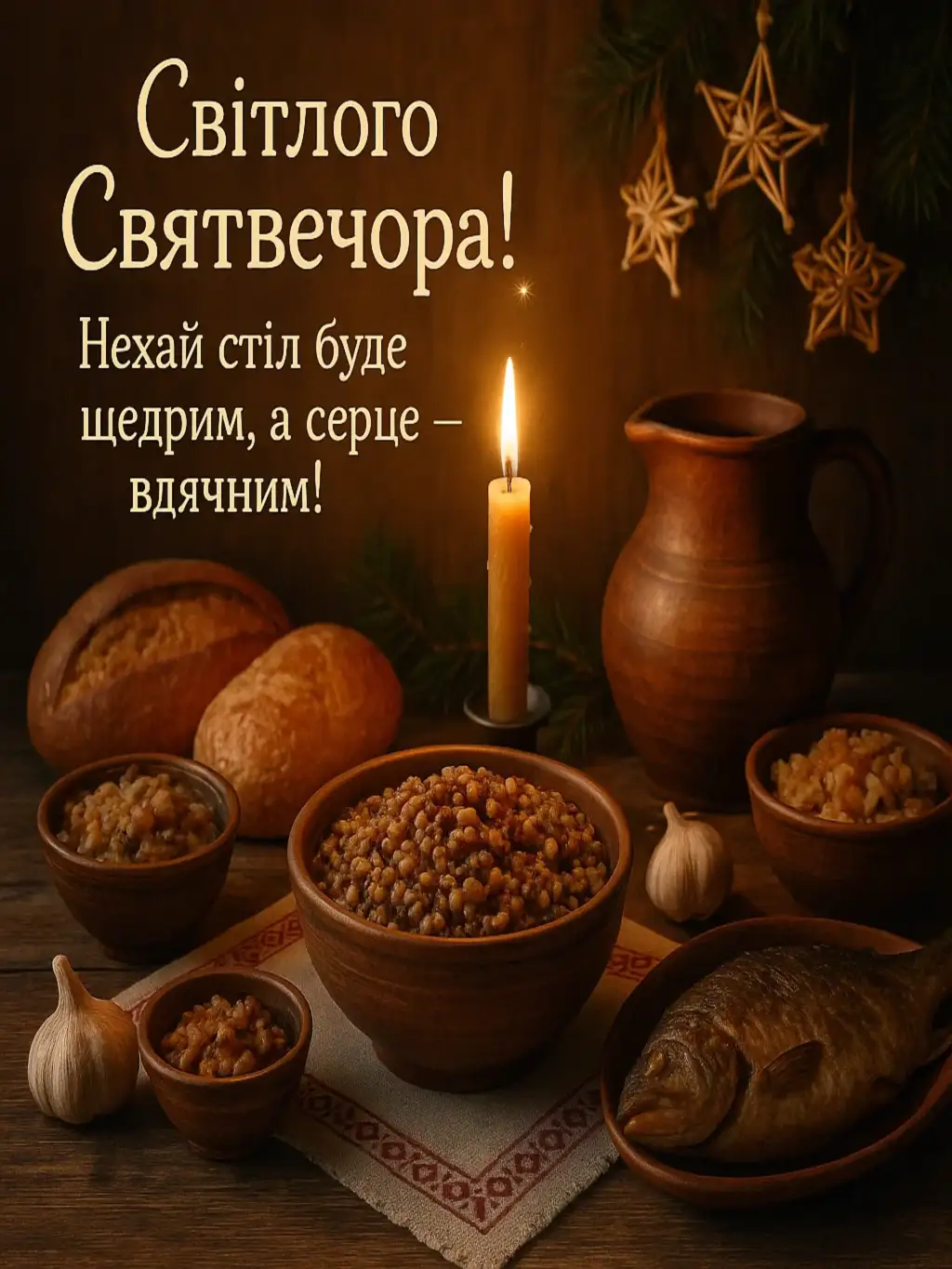 Привітання на святий вечір