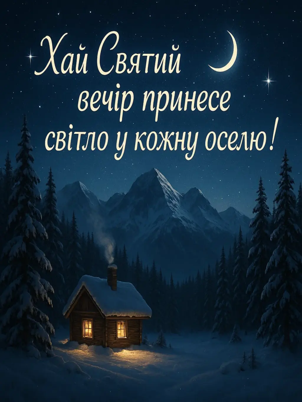 Привітання на святий вечір