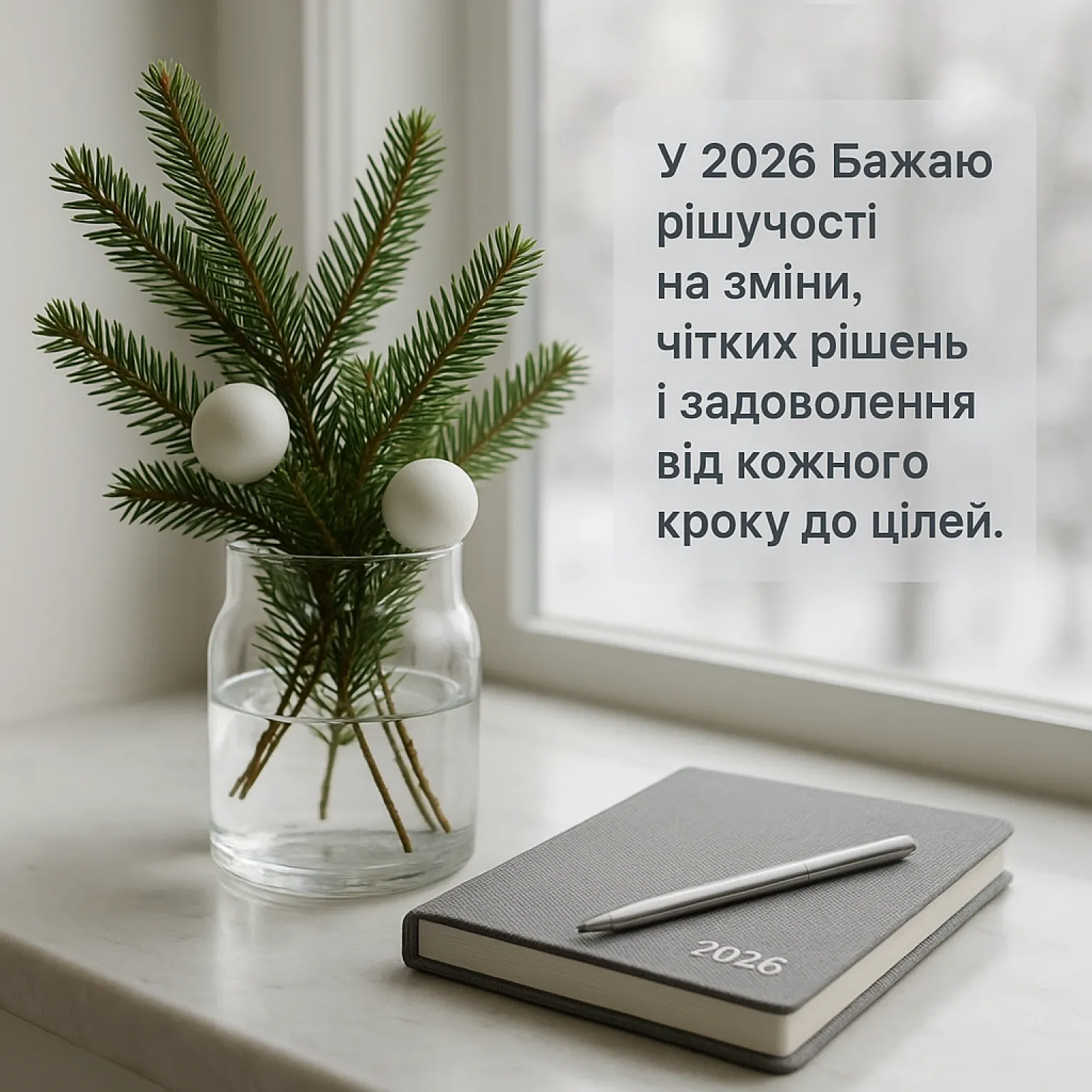 Теплі привітання з Новим роком 2026
