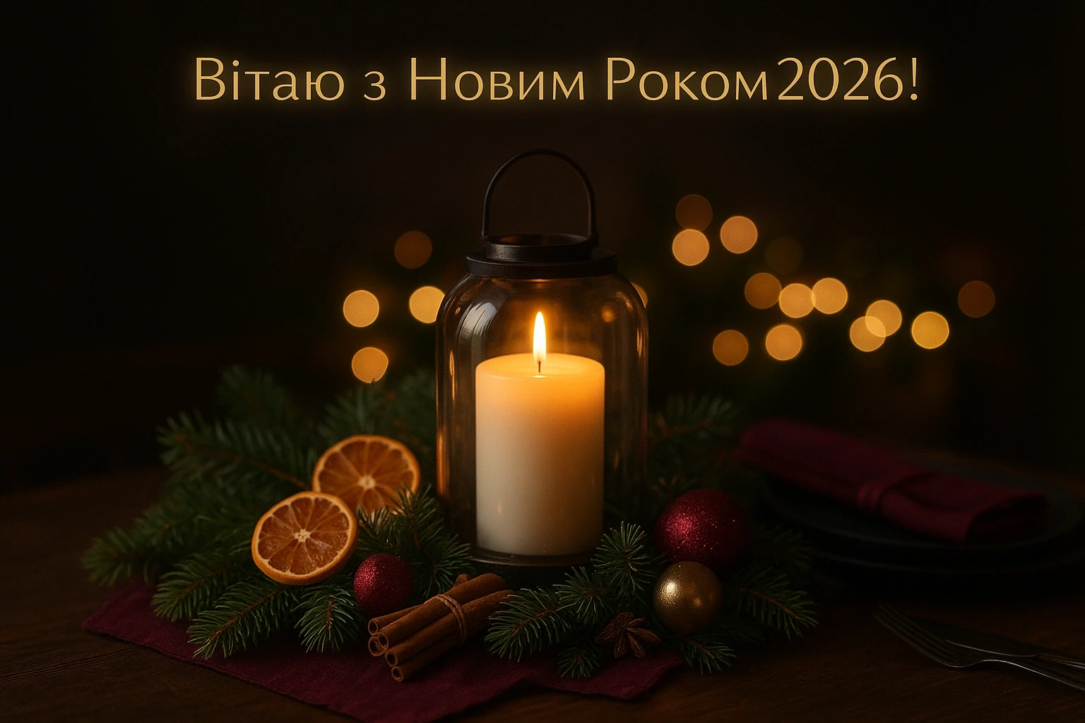 Теплі привітання з Новим роком 2026