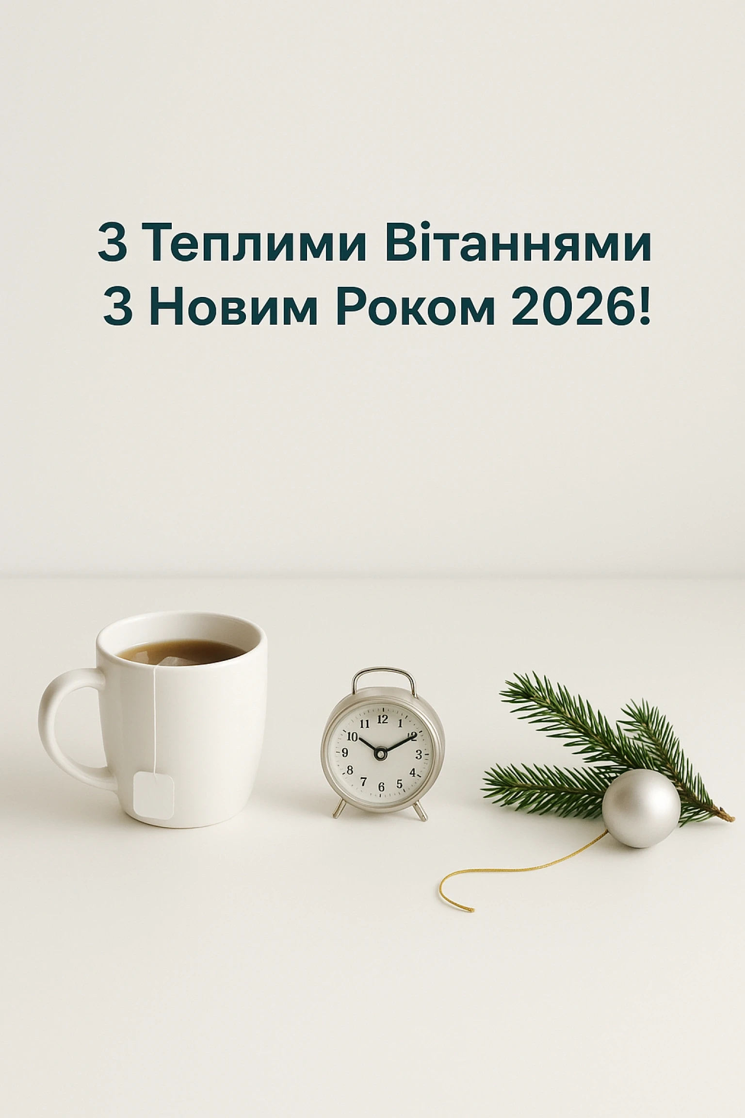 Теплі привітання з Новим роком 2026