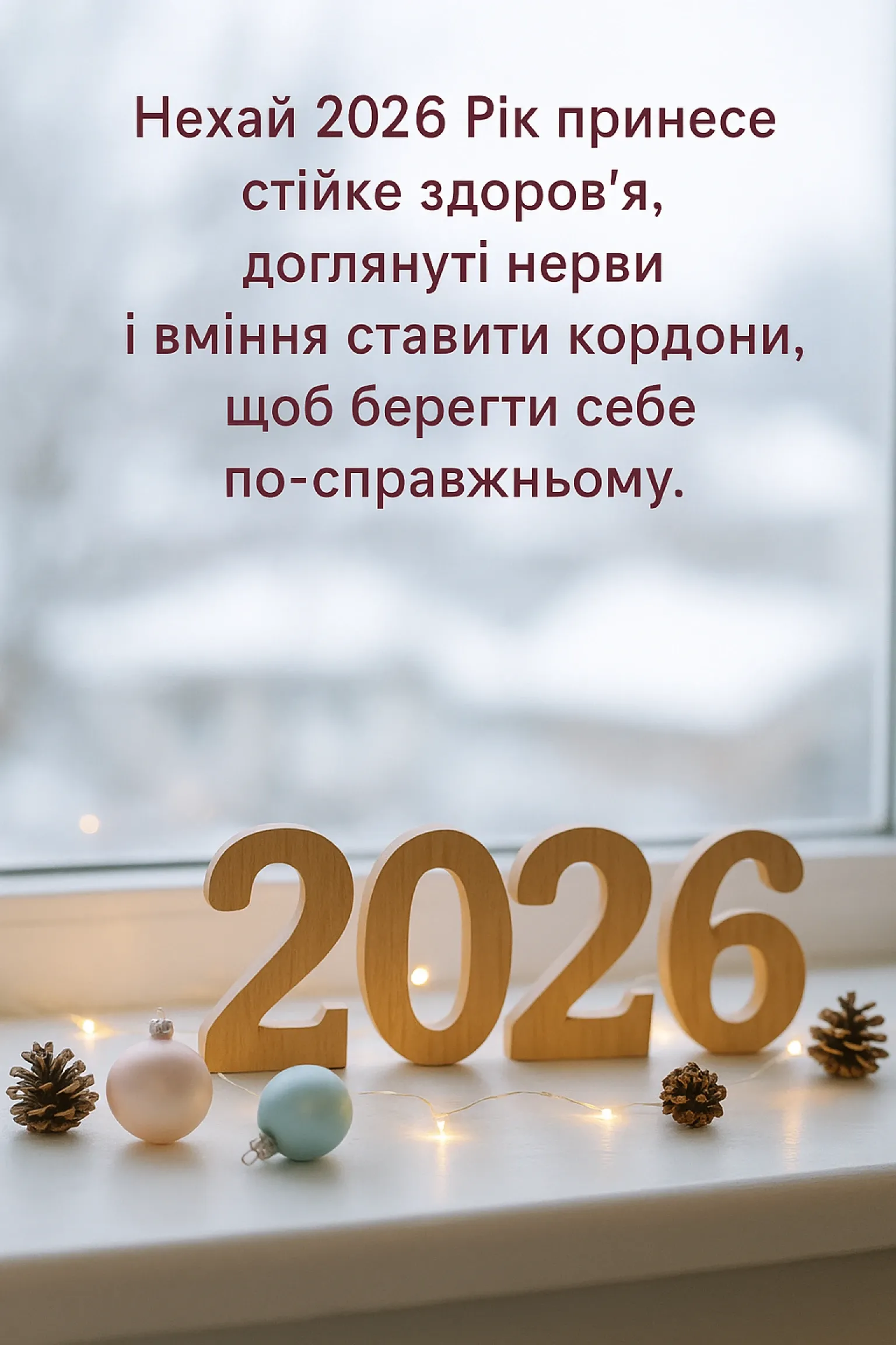 Теплі привітання з Новим роком 2026