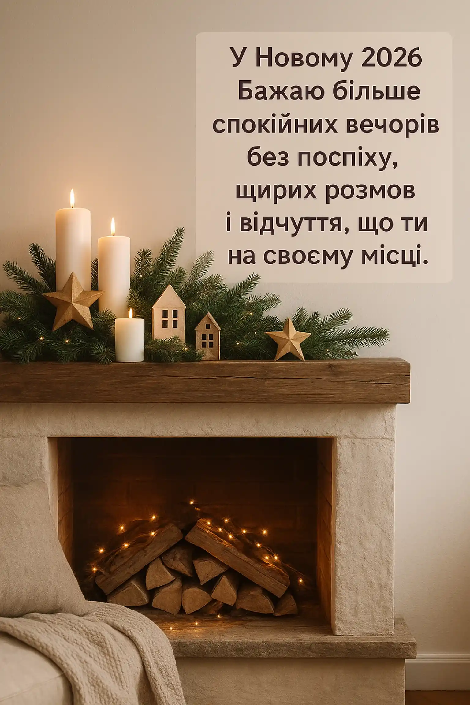 Теплі привітання з Новим роком 2026