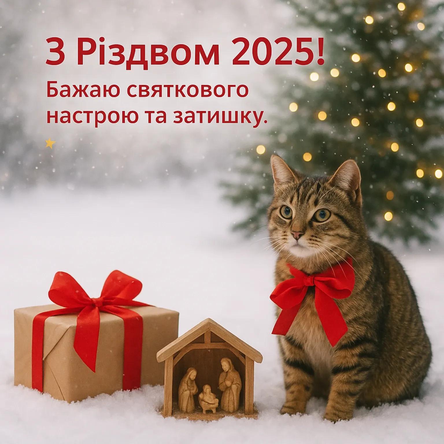 Привітання з різдвом 2025