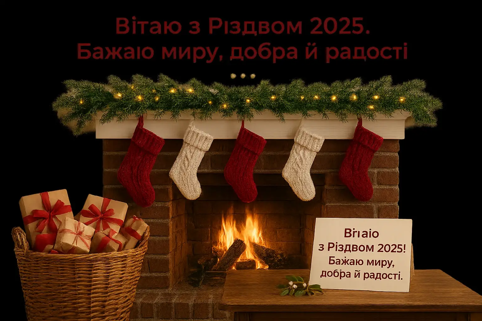 Привітання з різдвом 2025