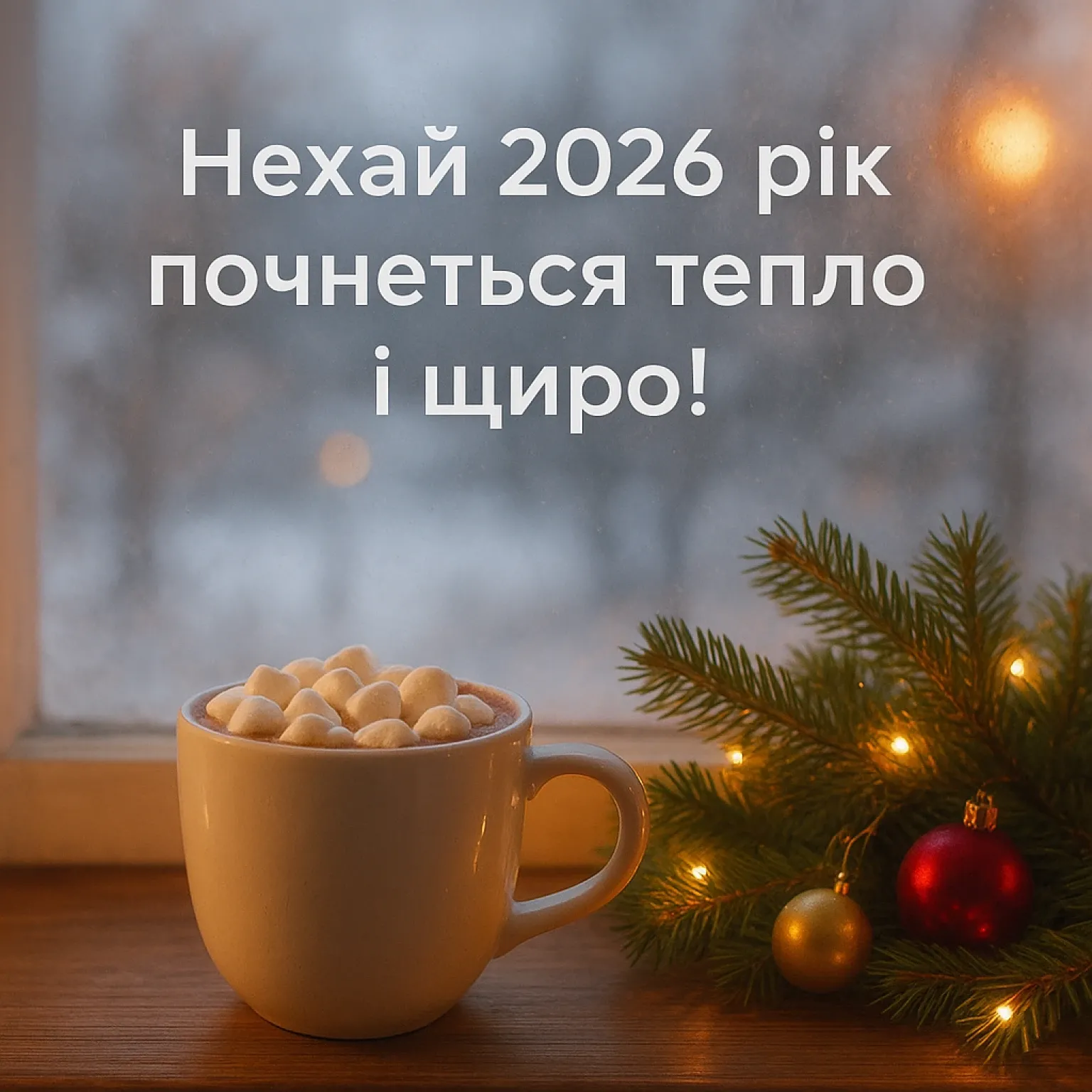 Привітання з прийдешнім новим роком 2026