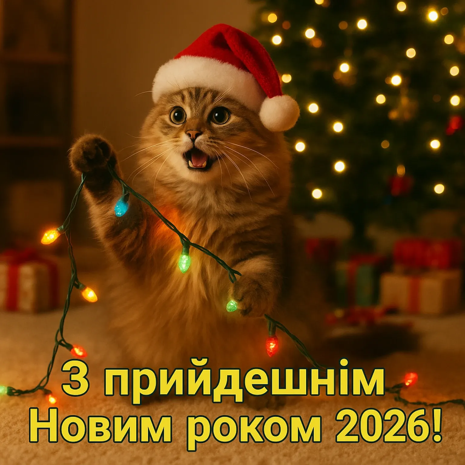Привітання з прийдешнім новим роком 2026