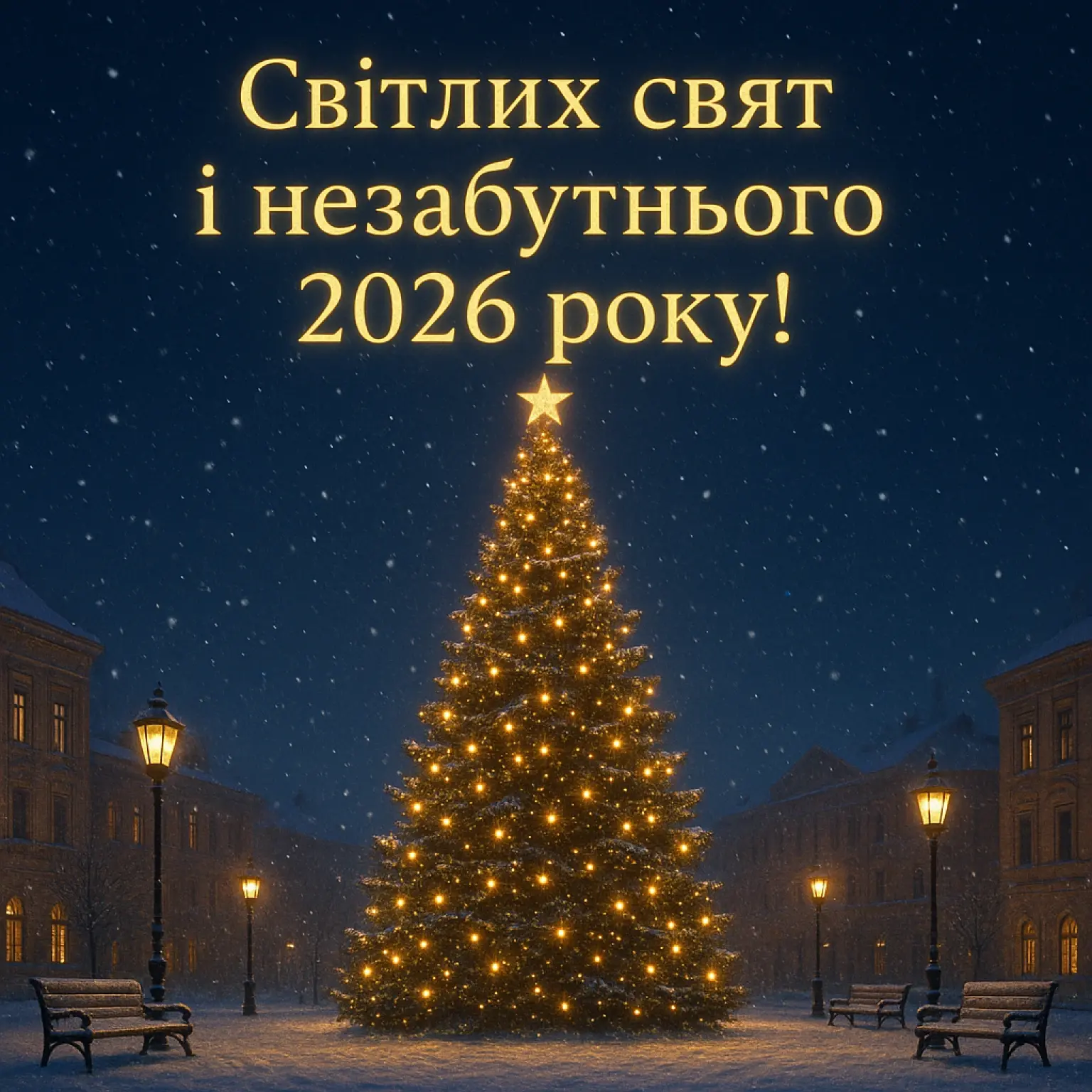 Привітання з прийдешнім новим роком 2026