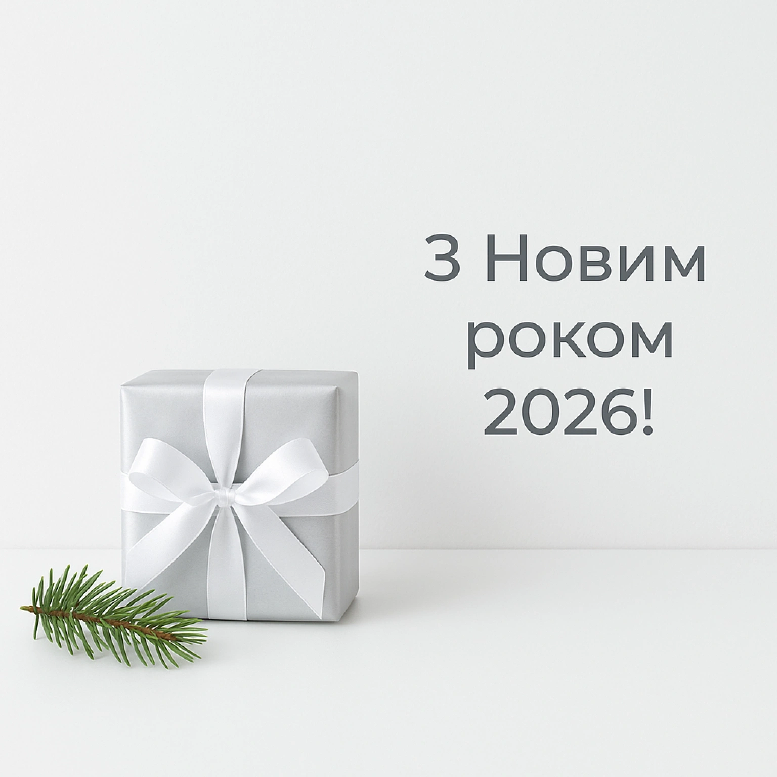Привітання з прийдешнім новим роком 2026