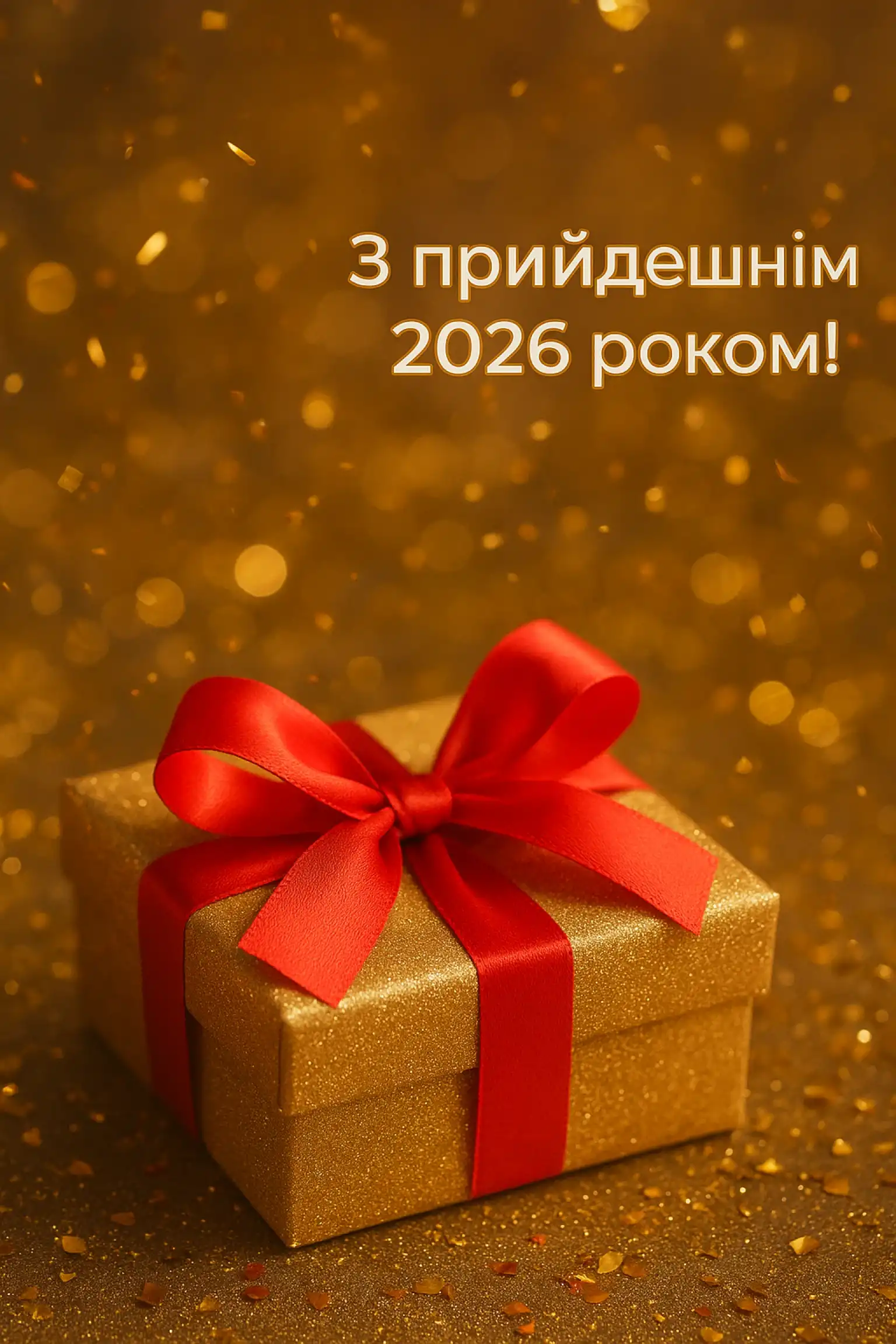 Привітання з прийдешнім новим роком 2026