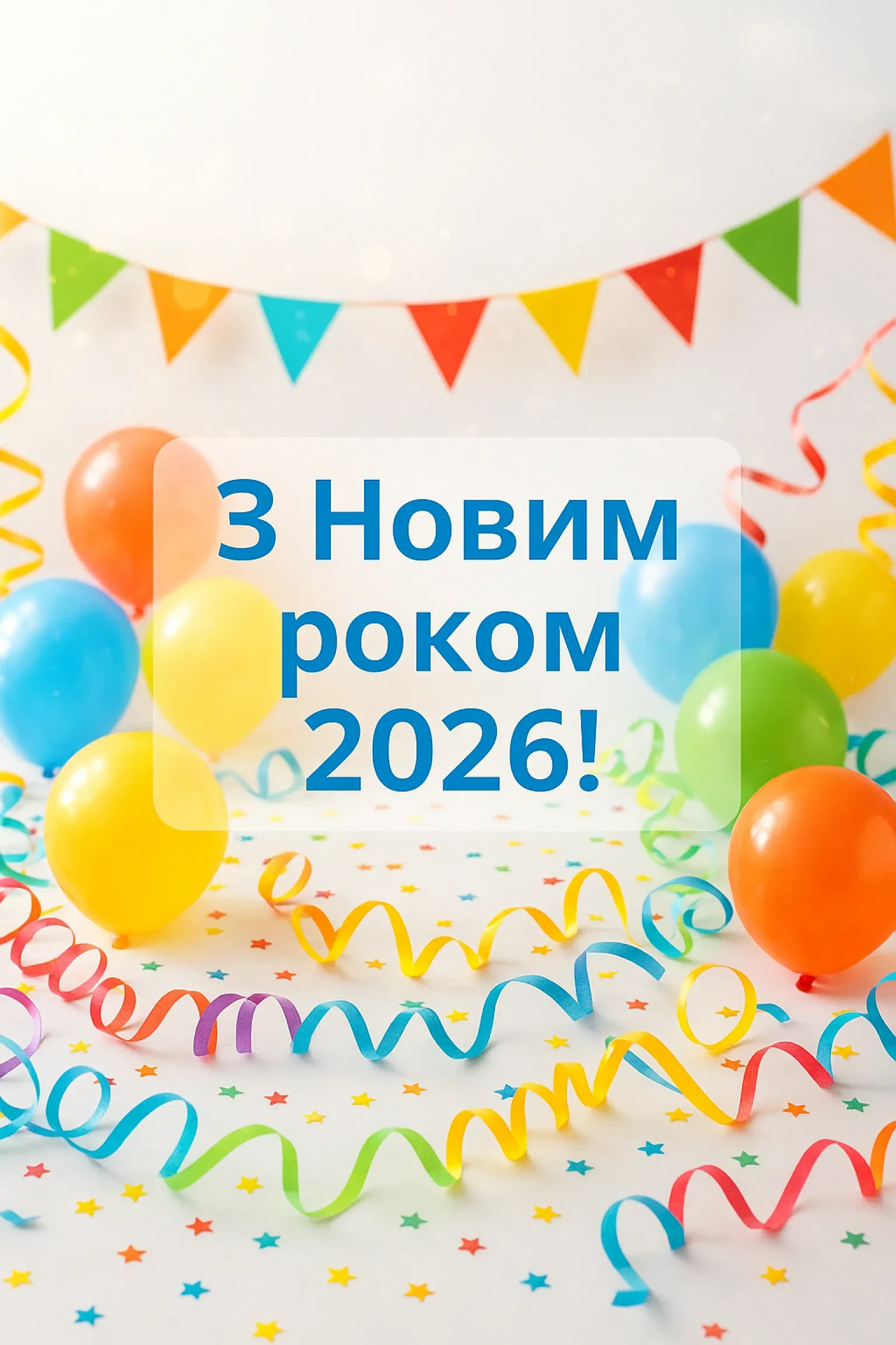 Привітання з прийдешнім новим роком 2026