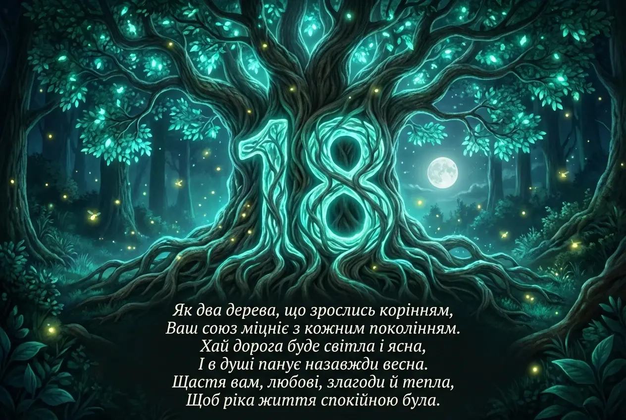 вітання з річницею весілля 18 років