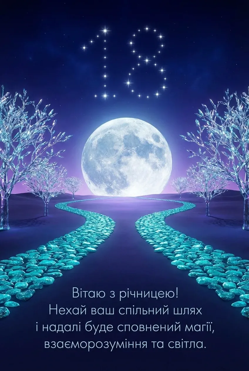 вітання з річницею весілля 18 років