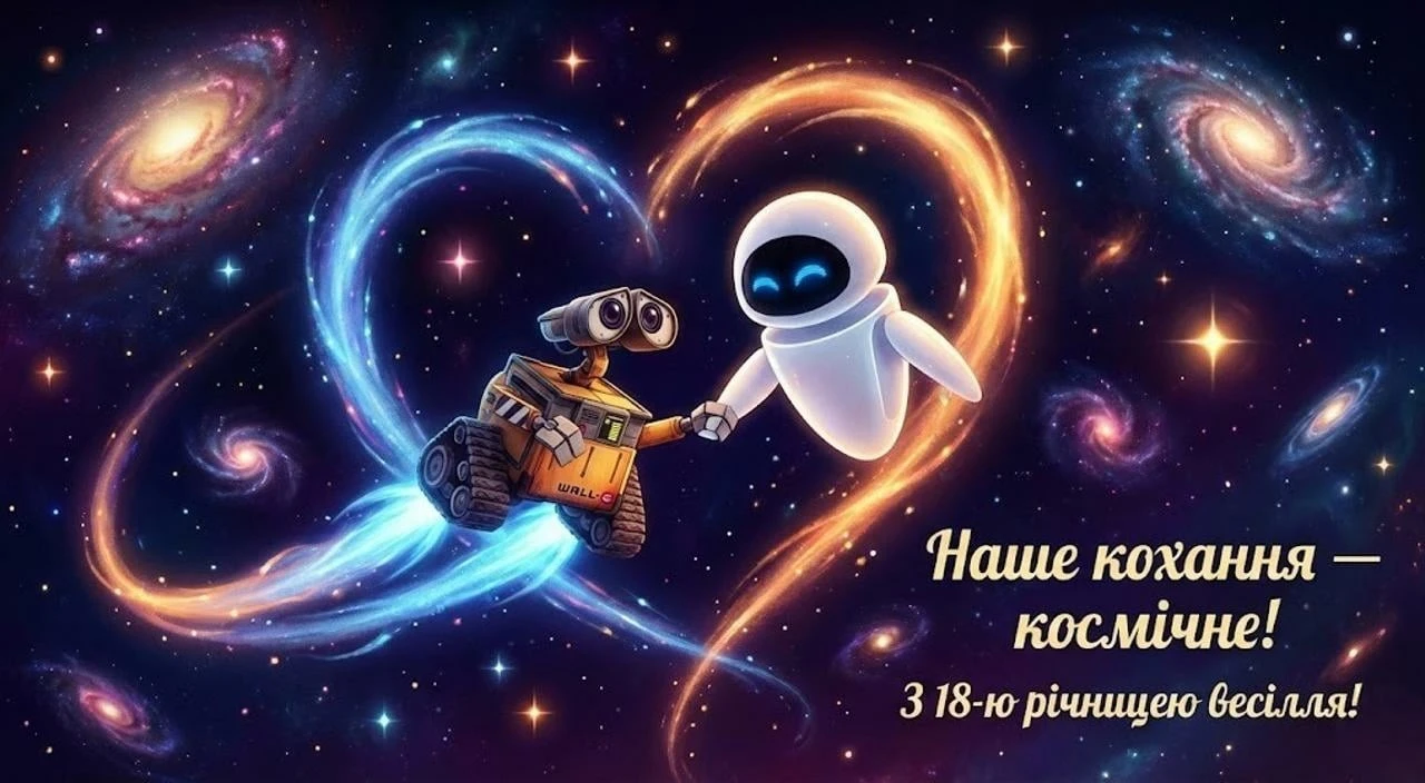 Привітання з річницею весілля 18 років