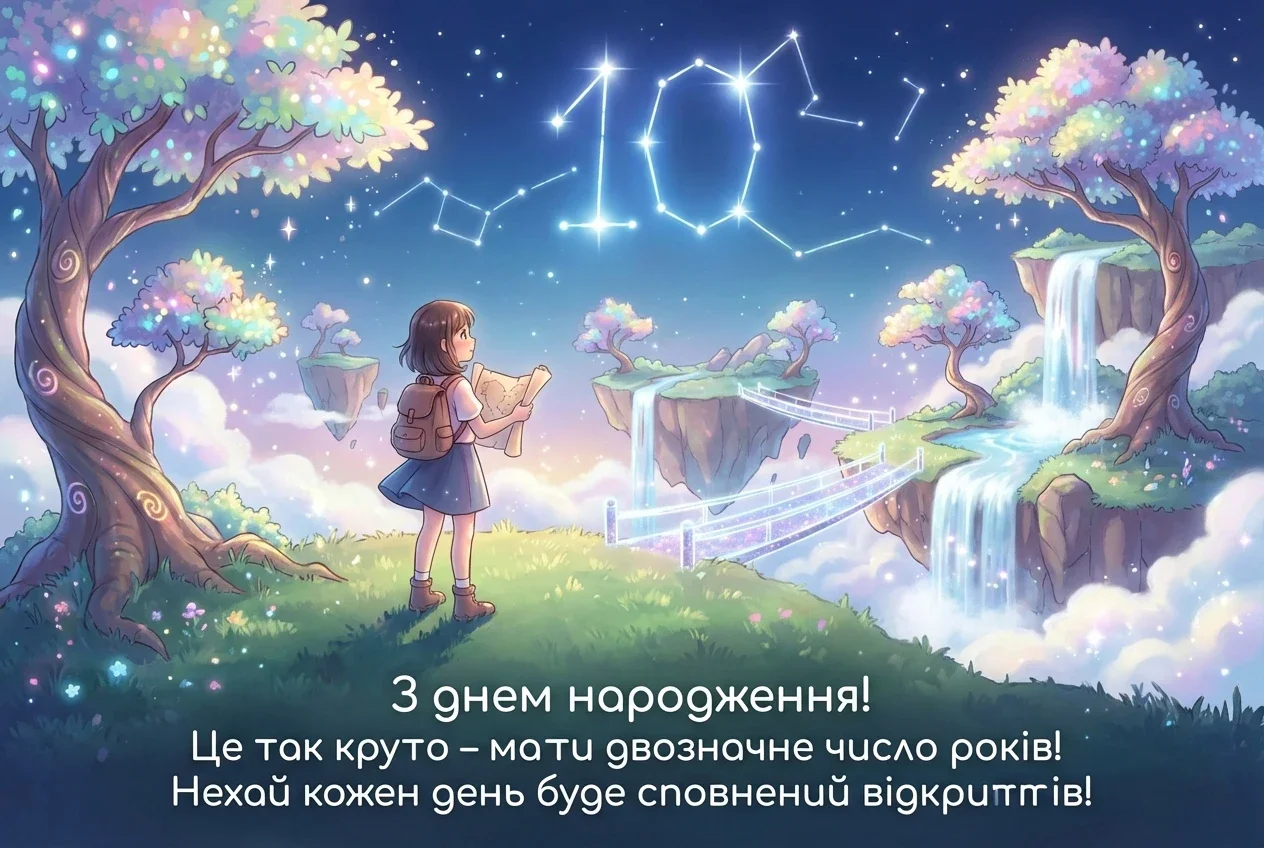 з днем народження 10 років своїми словами