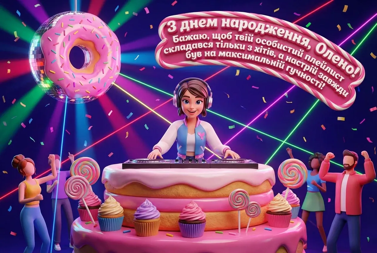 з днем народження Олена прикольні