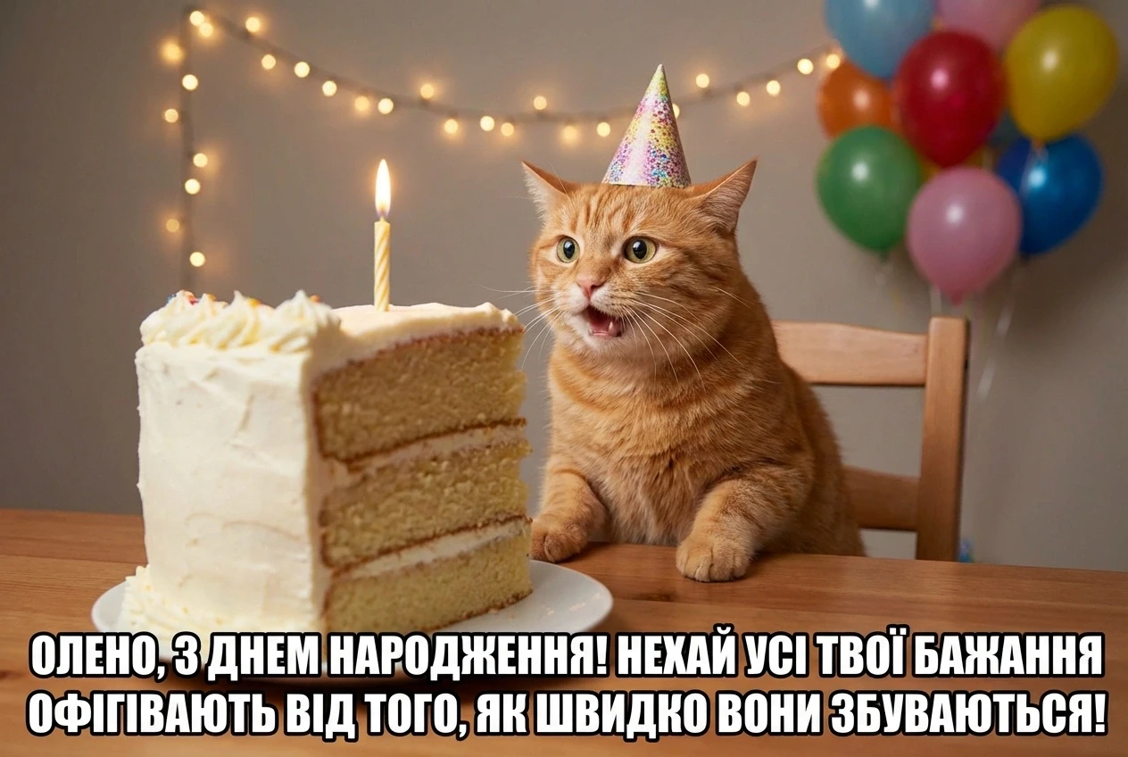 з днем народження Олена прикольні