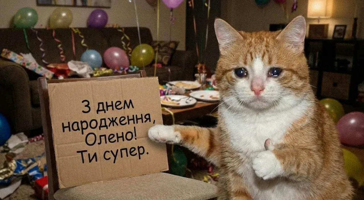 Прикольні привітання з днем народження для Олени