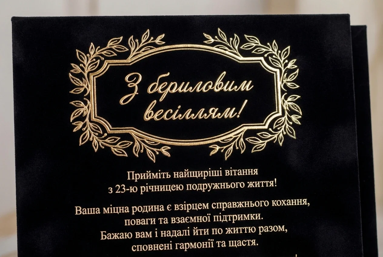 23 роки весілля привітання