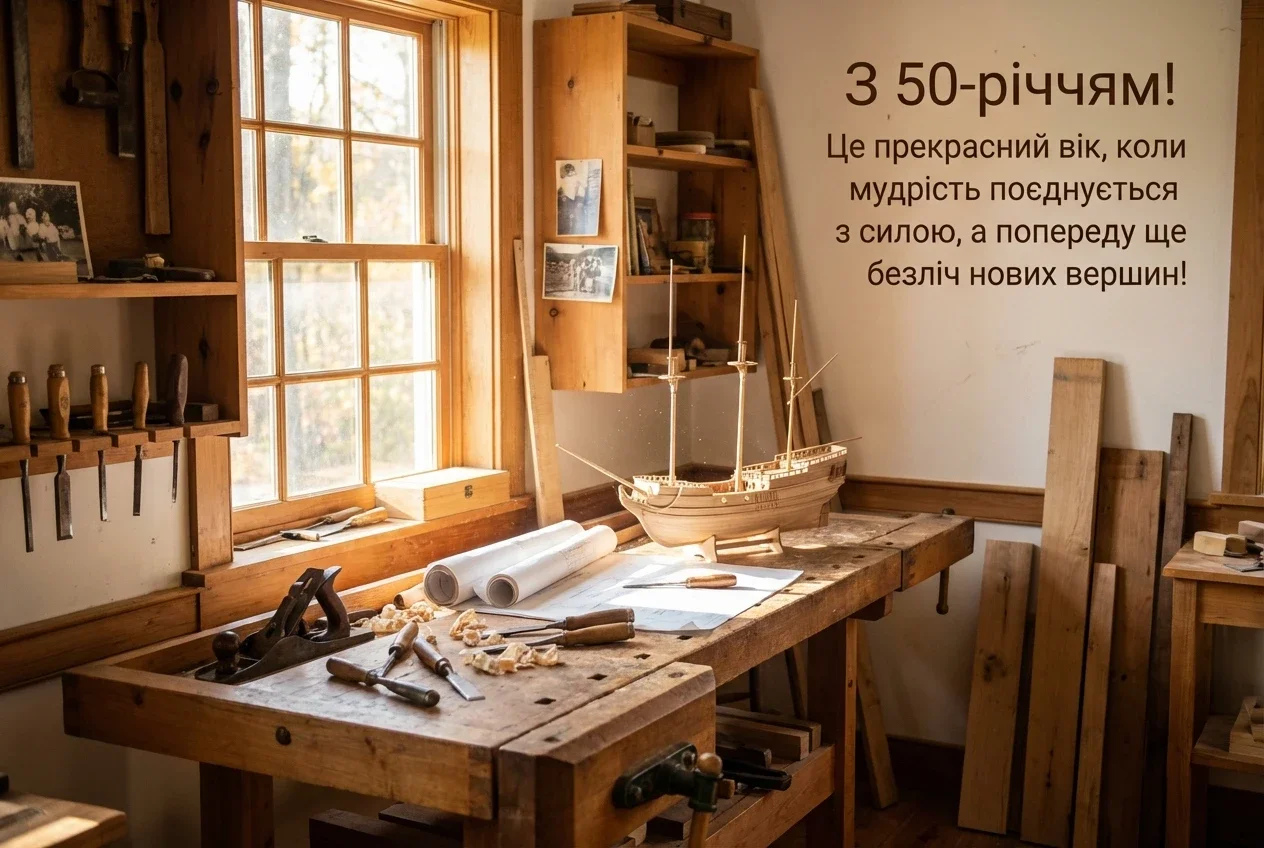 з ювілеєм 50 чоловіку