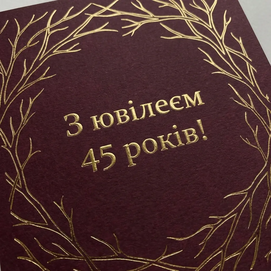 з ювілеєм 45